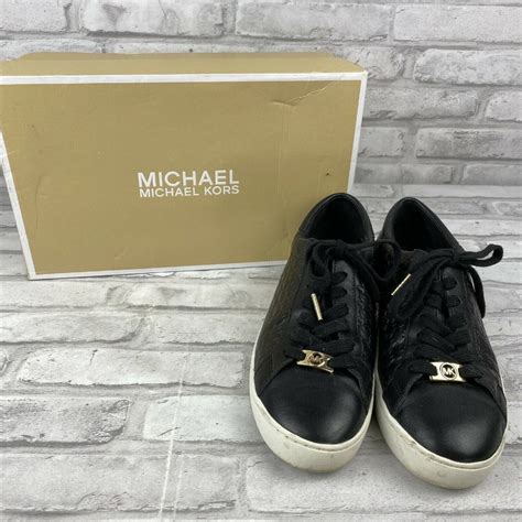 michael kors sneakers colby|Colby Striped Logo Embossed Leather Sneaker .